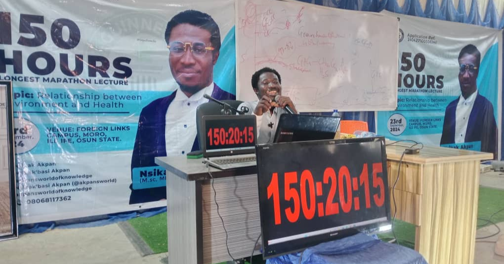 Osun Lecturer Attains Global Recognition by Breaking Guinness World Record with 150-Hour Marathon Lecture